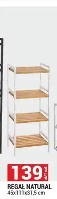 Merkury Market Regał naturalny 45x111x31,5 cm oferta