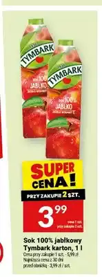 Twój Market Sok 100% jabłkowy Tymbark oferta