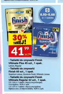 Twój Market Tabletki do zmywarki Finish Ultimate Plus Lemon oferta