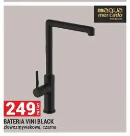Merkury Market Bateria zlewozmywakowa Aqua Mercado Vini Black czarna oferta