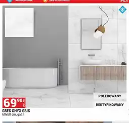 Merkury Market Gres Onyx Gris 60x60 cm gat. I oferta