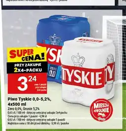 Twój Market Piwo bezalkoholowe Tyskie Zero 4-pak oferta