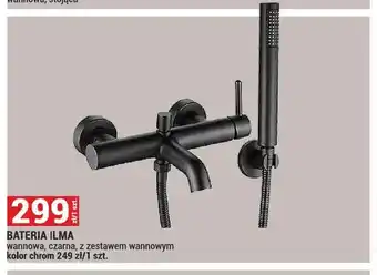 Merkury Market Bateria wannowa Ilma czarna z zestawem wannowym oferta