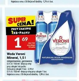 Twój Market Woda niegazowana Veroni Mineral 6-pak oferta