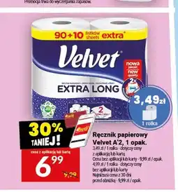 Twój Market Ręcznik papierowy Velvet Extra Long 2-pak oferta