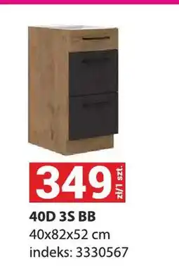 Merkury Market Szafka kuchenna Vigo Grafit 40D 3S BB oferta