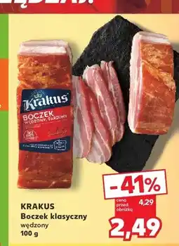 Kaufland Boczek klasyczny wędzony Krakus oferta