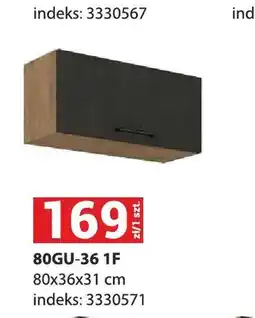 Merkury Market Szafka kuchenna Vigo Grafit 80GU-36 1F oferta