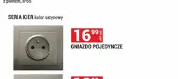 Merkury Market Gniazdo pojedyncze satynowe Seria Kier oferta