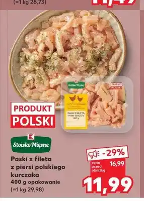 Kaufland Paski z fileta z piersi polskiego kurczaka Stoisko Mięsne oferta