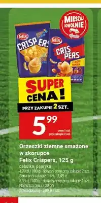 Twój Market Orzeszki ziemne smażone w skorupce Felix Crispers cebulka oferta