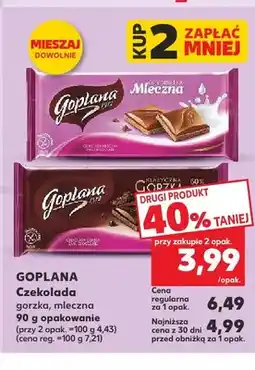 Kaufland Czekolada Goplana Klasyczna Gorzka 60% oferta