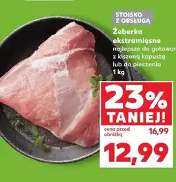 Kaufland Żeberka ekstramięsne oferta