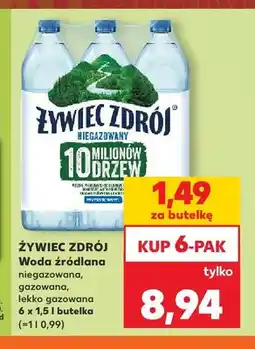 Kaufland Woda źródlana niegazowana Żywiec Zdrój oferta