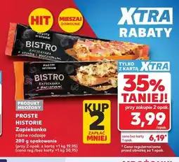 Kaufland Zapiekanka z szynką i pieczarkami Proste Historie Bistro oferta