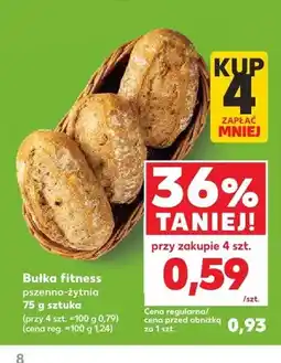 Kaufland Bułka fitness pszenno-żytnia oferta