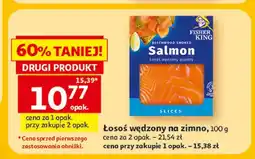 Auchan Łosoś wędzony na zimno Fisher King oferta