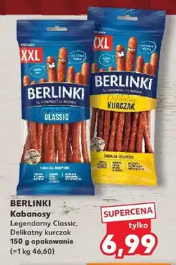 Kaufland Kabanosy Berlinki Legendarny Classic oferta