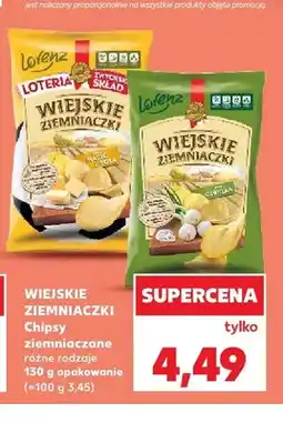 Kaufland Chipsy Wiejskie Ziemniaczaki o smaku masło z solą oferta