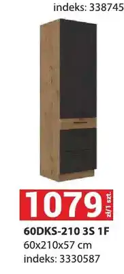 Merkury Market Szafka kuchenna Vigo Grafit 60DKS-210 3S 1F oferta