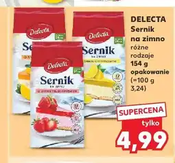 Kaufland Sernik na zimno o smaku truskawkowym Delecta oferta