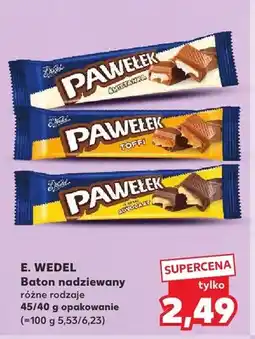 Kaufland Baton nadziewany E. Wedel Pawełek Śmietanka oferta