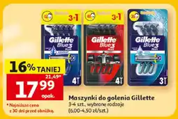 Auchan Maszynki do golenia Gillette Blue3 Plus oferta