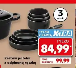 Kaufland Zestaw patelni z odpinaną rączką oferta