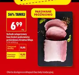 Biedronka Schab wieprzowy bez kości pakowany próżniowo Kraina Mięs oferta