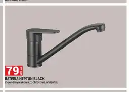 Merkury Market Bateria zlewozmywakowa Neptun Black z obrotową wylewką oferta