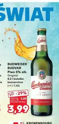 Kaufland Piwo Budweiser Budvar Original oferta