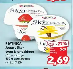 Kaufland Jogurt Skyr typu islandzkiego truskawkowy Piątnica oferta