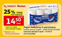 Auchan Papier toaletowy 4-warstwowy Auchan oferta