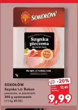 Kaufland Szynka pieczona w plastrach Sokołów oferta