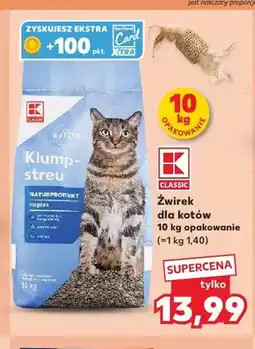 Kaufland Żwirek dla kotów K-Classic oferta