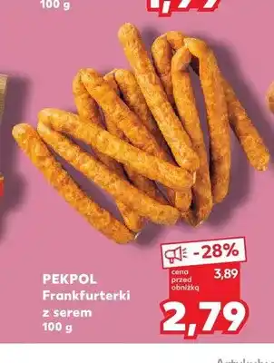 Kaufland Frankfurterki z serem Pekpol oferta