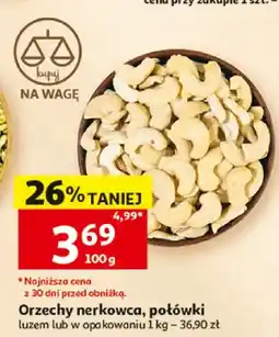 Auchan Orzechy nerkowca połówki oferta