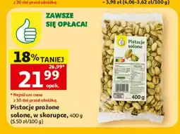 Auchan Pistacje prażone solone w skorupce oferta