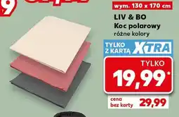 Kaufland Koc polarowy Liv & Bo 130x170 cm oferta