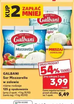 Kaufland Ser Mozzarella w zalewie Galbani oferta