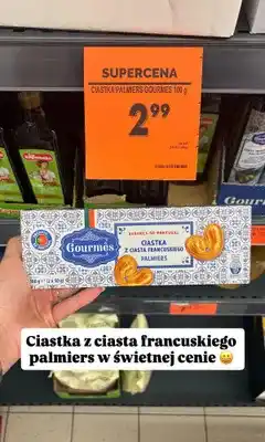 Biedronka Ciastka z ciasta francuskiego Palmiers Gourmês oferta