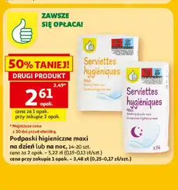 Auchan Podpaski higieniczne Kciuk Maxi na dzień oferta