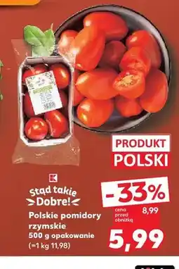 Kaufland Polskie pomidory rzymskie Stąd takie Dobre! oferta