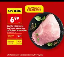 Biedronka Szynka wieprzowa bez kości pakowana próżniowo Kraina Mięs oferta