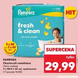 Kaufland Chusteczki nawilżane Pampers Fresh & Clean 3-pak 80 szt oferta