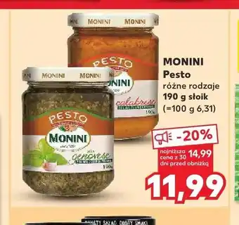 Kaufland Pesto Genovese Monini oferta