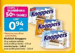 Auchan Wafelek Knoppers Peanut oferta