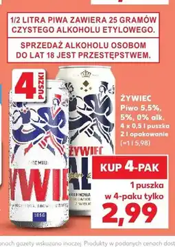 Kaufland Piwo Żywiec 5,5% oferta