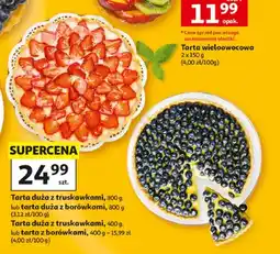 Auchan Tarta duża z truskawkami oferta