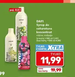 Kaufland Syrop do saturatora koncentrat Dafi Mojito oferta